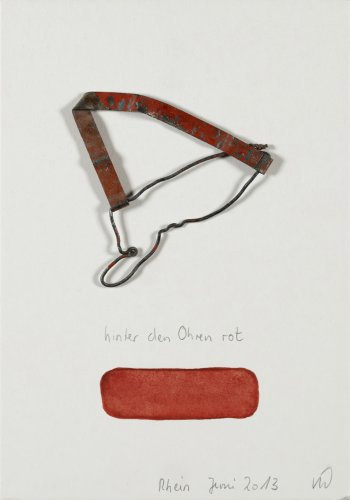 hinter den Ohren rot